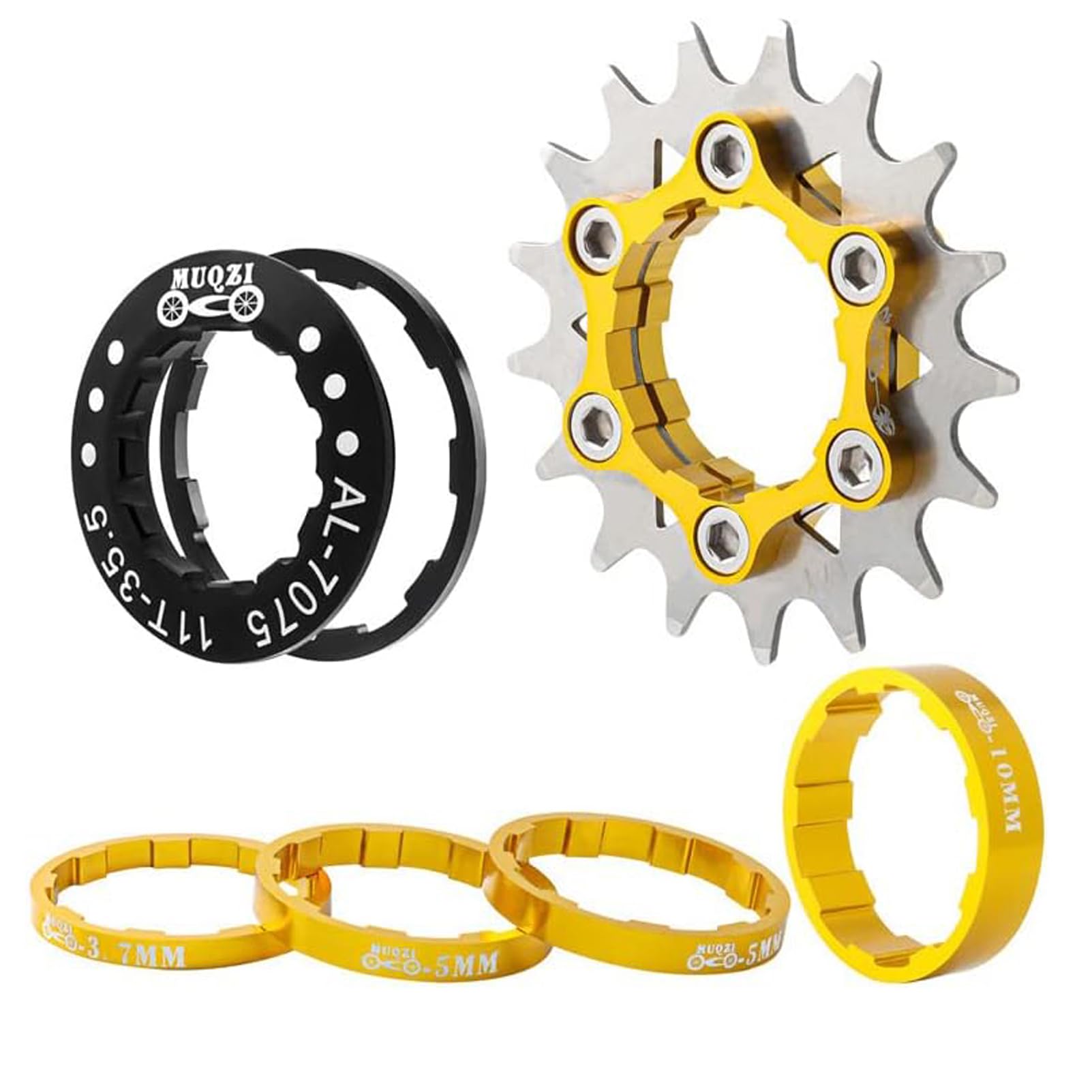 Single Speed Bike Conversion Kit - 12T to 22T Bicycle Cassette with Spacers | Perfect for Urban Commuting & Fixie Bike Upgrades
