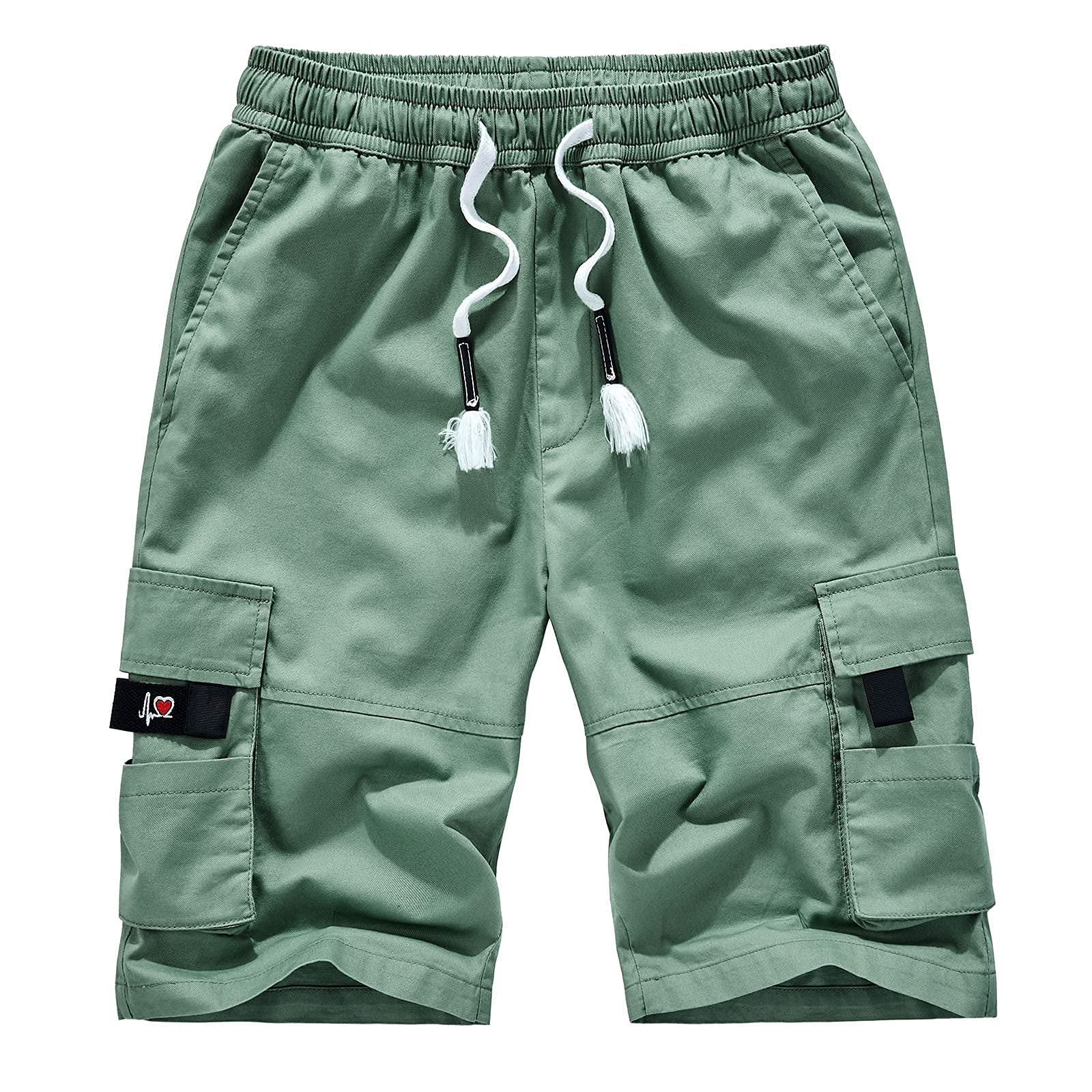 Men's Relaxed Fit Cargo Shorts with Drawstring Waist | Plus Size Jogger Pants with Multiple Pockets | Comfortable Outdoor Hiking & Casual Wear Shorts for Men