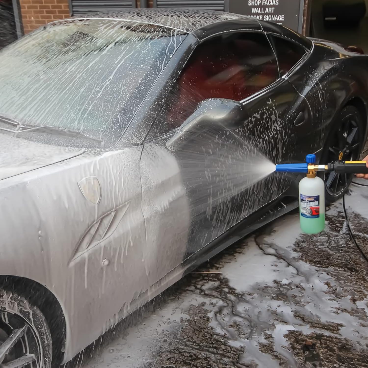 Professional Car Care Blizzard Maker - High-Quality Foam Cannon Gun for Auto Detailing & Pressure Washer | Perfect for Car Wash, Motorcycle Cleaning & Home Exterior Maintenance