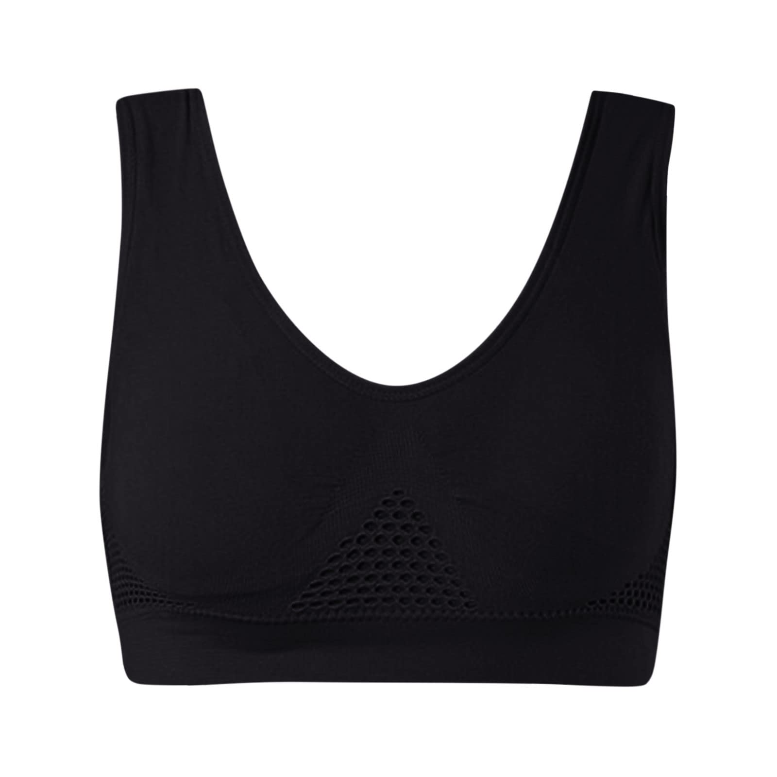 Plus Size Sports Bras for Women - Padded, Seamless, Wire-Free & Breathable Yoga Bra - Comfortable for Workouts, Running, Yoga & Sleep