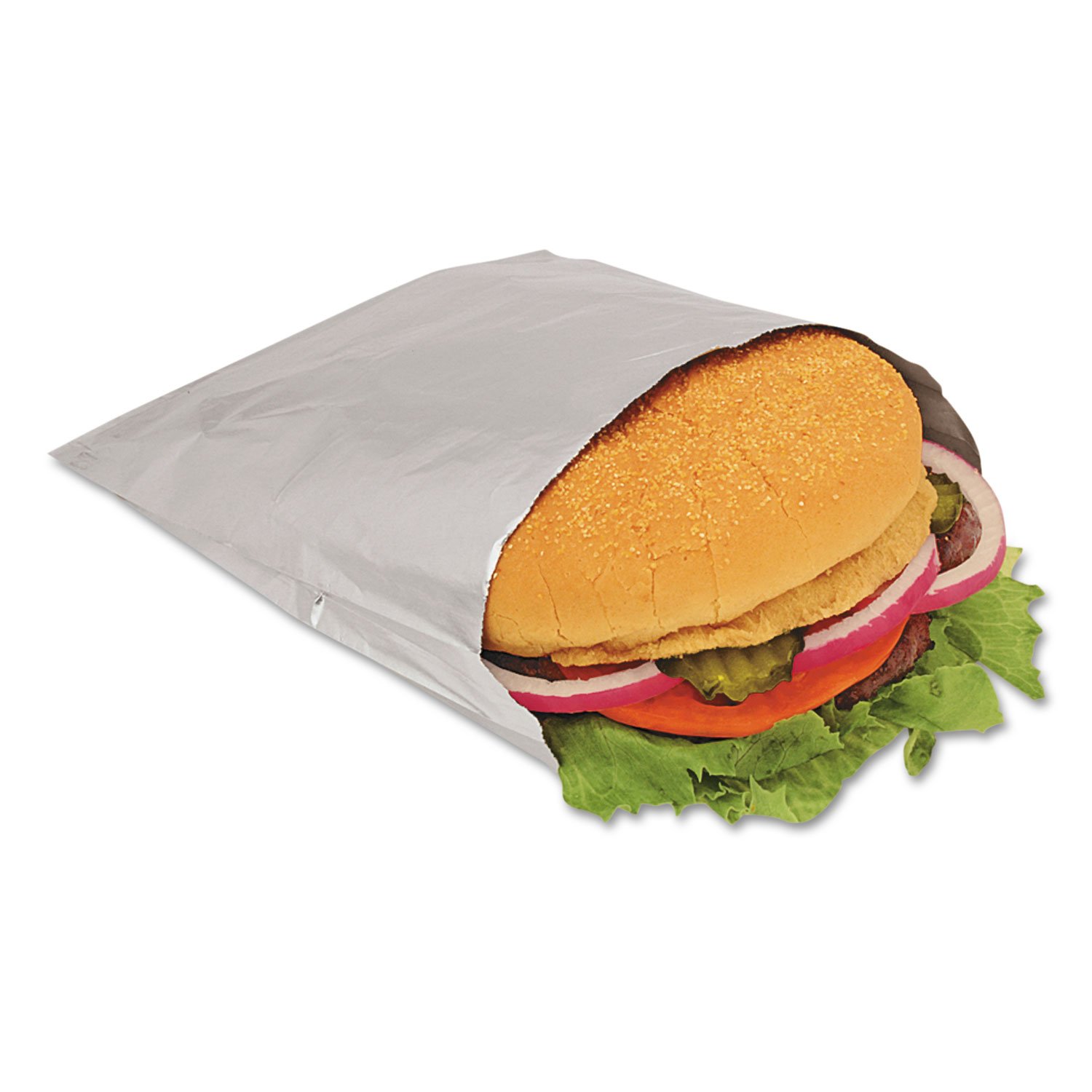 Bagcraft 300533 Silver Foil Sandwich Bags 6