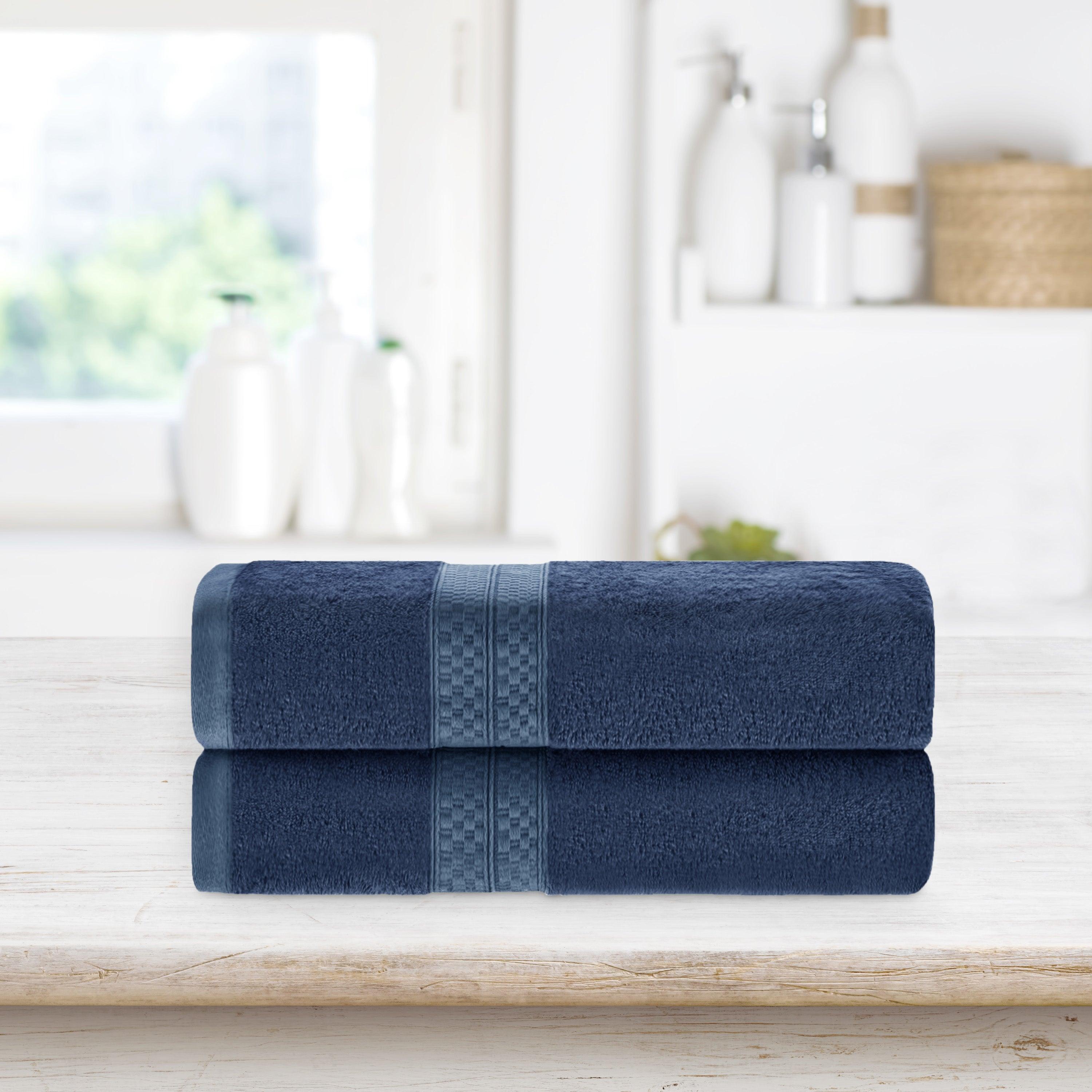 Premium Bamboo Rayon 2-Piece Plush Heavyweight Bath Towel Set - Ultra Soft & Absorbent for Spa, Bathroom & Luxury Home Use