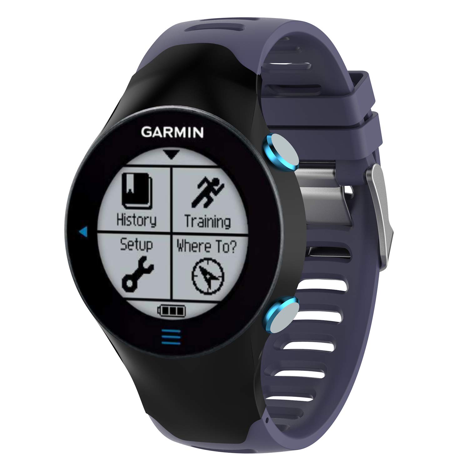 Premium Soft Silicone Replacement Watch Band for Garmin Forerunner 610 GPS Smartwatch - Durable & Comfortable Wrist Strap Compatible with Forerunner 610 - Perfect for Running, Workouts & Outdoor Activities