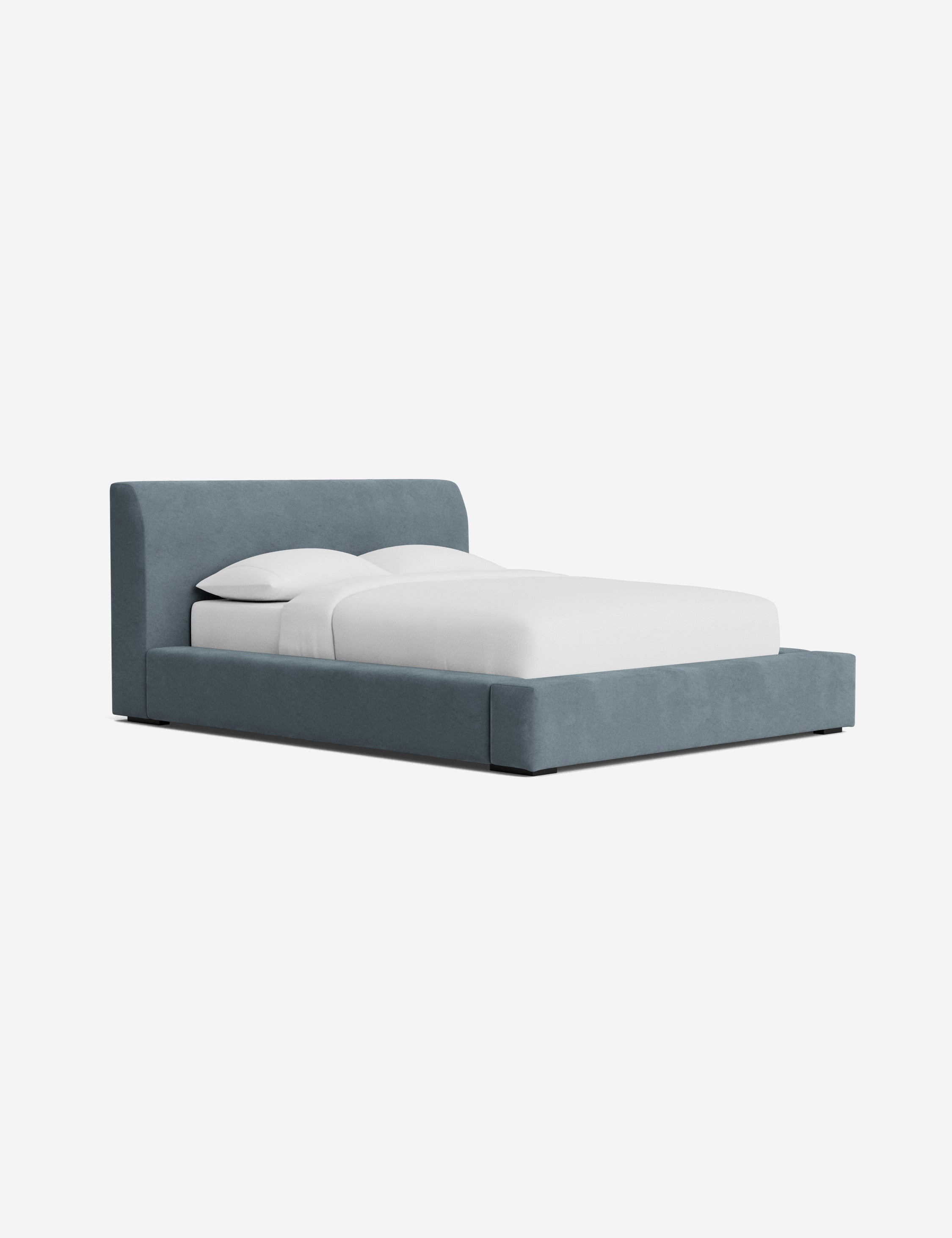 Clayton Platform Bed Frame - Queen Size, Modern Minimalist Wooden Bed with Sturdy Slat Support - Perfect for Bedroom, Guest Room, or Studio Apartment