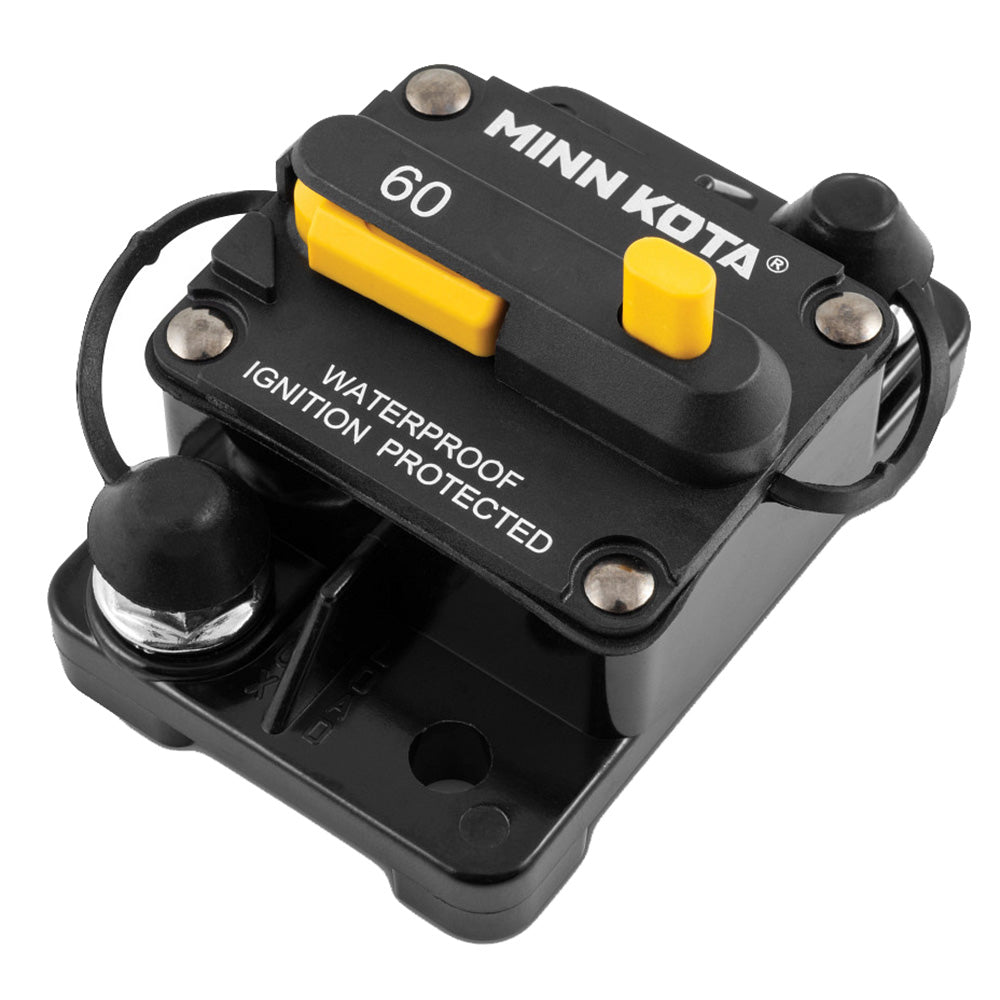 Minn Kota MKR 27 60Amp Marine Circuit Breaker for Boats & Trolling Motors - Waterproof & Durable Electrical Protection for Fishing & Watercraft