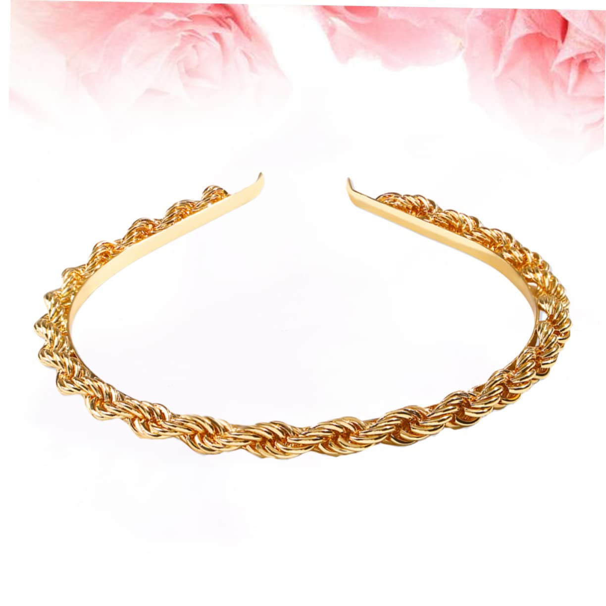 Minkissy Metal Hair Headband for Women - Elegant Chain Bridal Accessory for Daily Wear