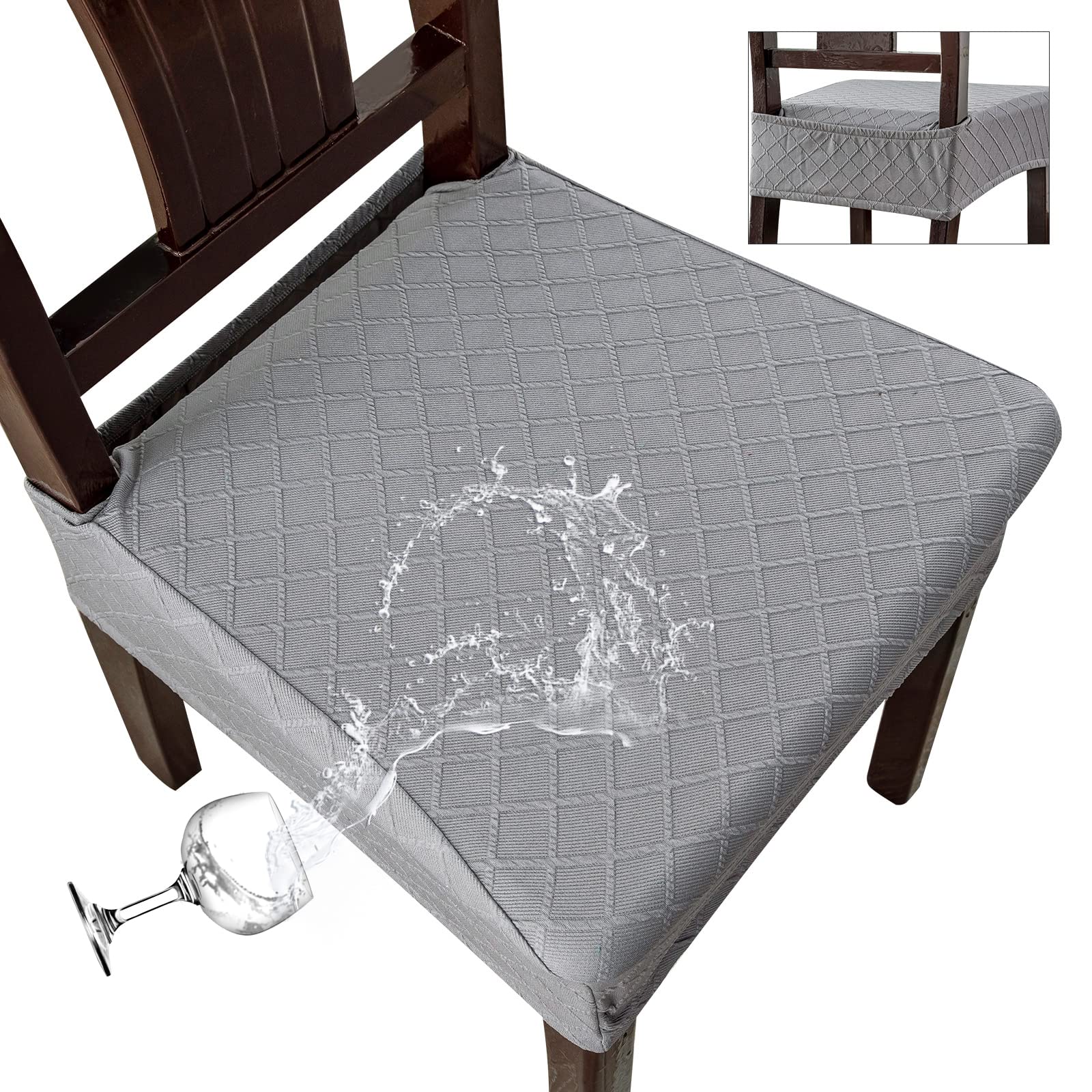 Waterproof Chair Covers for Dining Room - Durable Slipcovers for Kitchen & Dining Chairs - Spill & Stain Protection - Perfect for Family Meals, Parties & Everyday Use