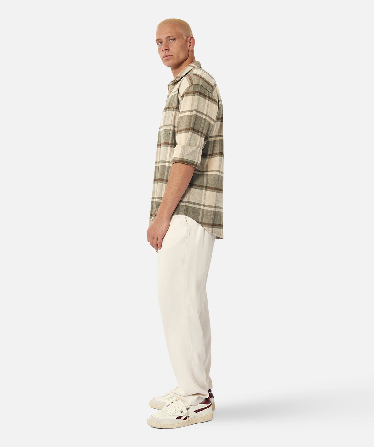 The Dakota LS Shirt - Premium Long Sleeve Shirt in Stone/Sage | Comfortable & Stylish for Outdoor Adventures, Casual Wear & Work Attire