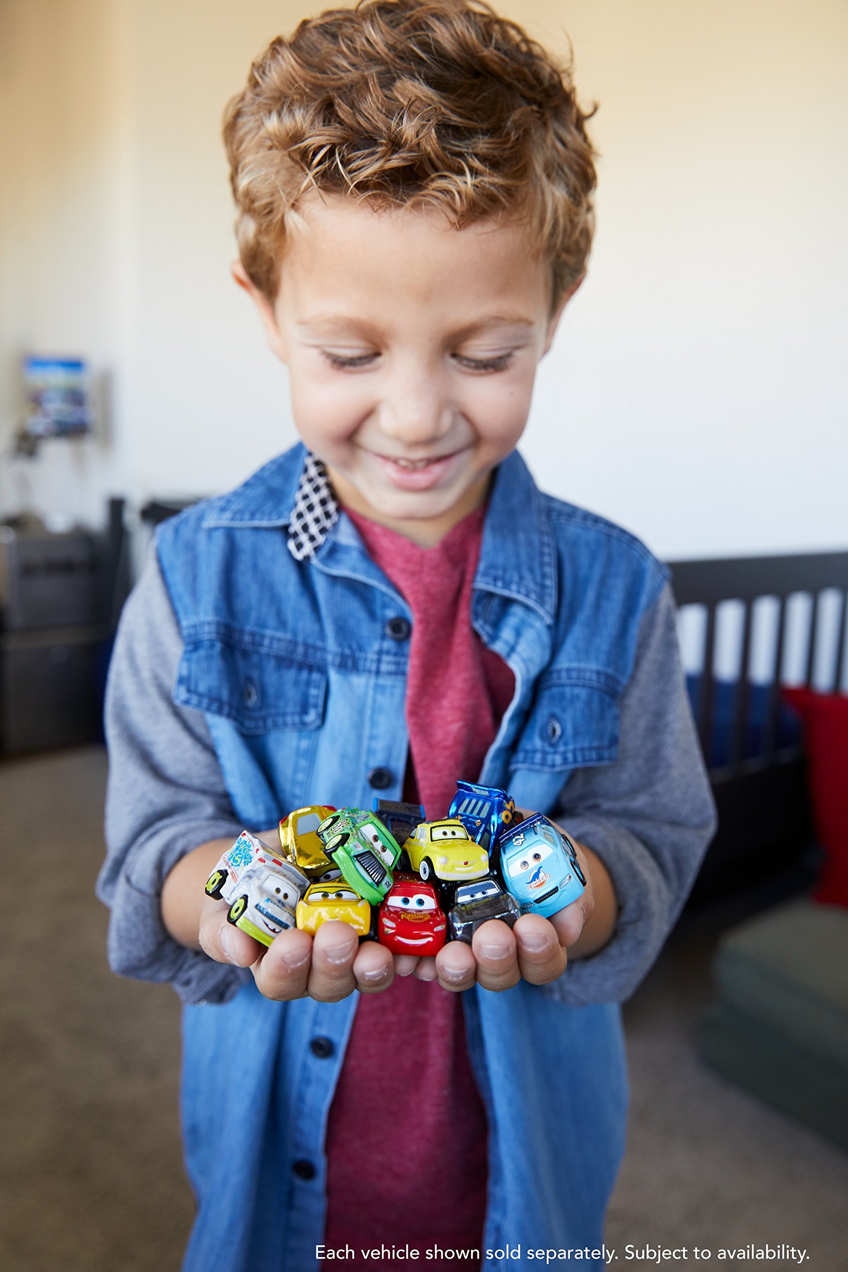 Disney Cars Toys Mini Racers Metal Vehicles - 3 Pack Set of Lightning McQueen & Friends for Kids Collection & Play | Perfect for Birthday Gifts, Party Favors and Display