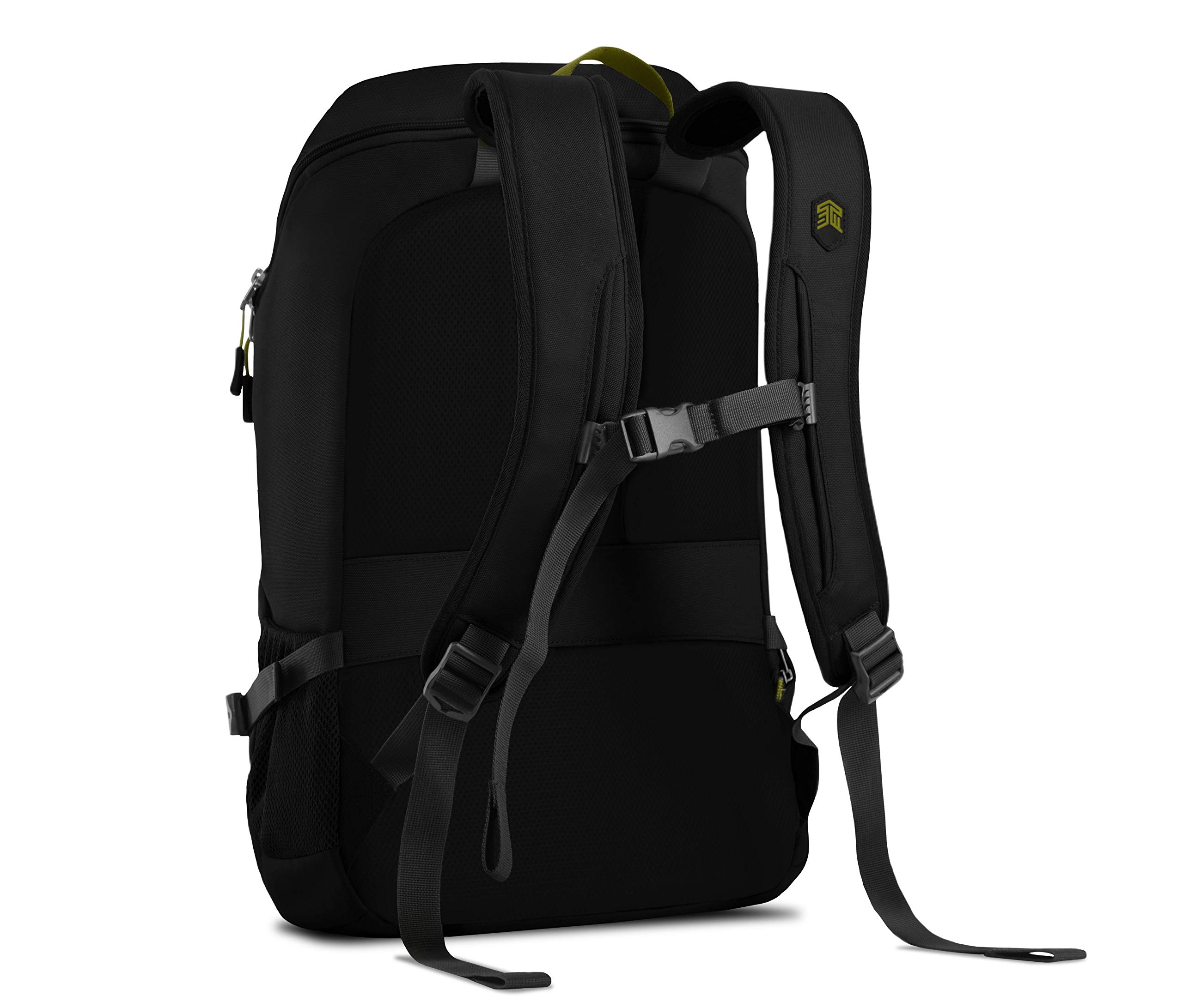 STM Drifter Backpack - Waterproof 15-Inch Laptop & Tablet Bag with Padded Compartment, USB Charging Port & Anti-Theft Design (Black) - Perfect for Work, Travel & College Students