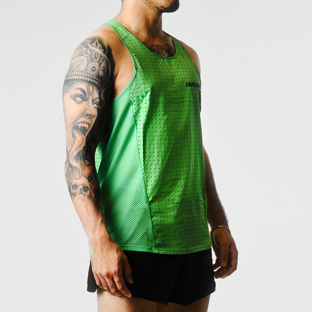 Eco-Friendly Men's Tarkine Soft Racing Singlet - Breathable Running Top for Marathon & Workout - Gym & Outdoor Sports Performance Apparel