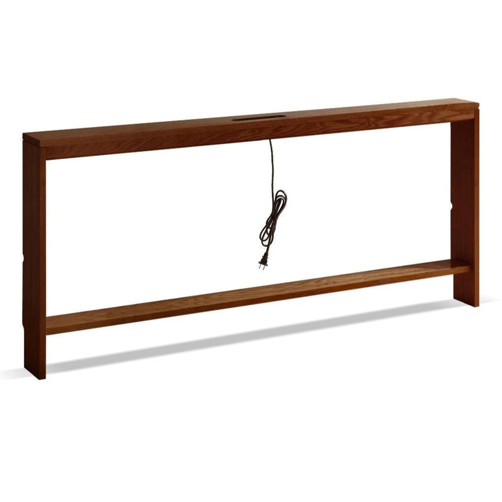 59x5.9x26.7 inch / 150x15x68 cm / Walnut color / storage rack depth