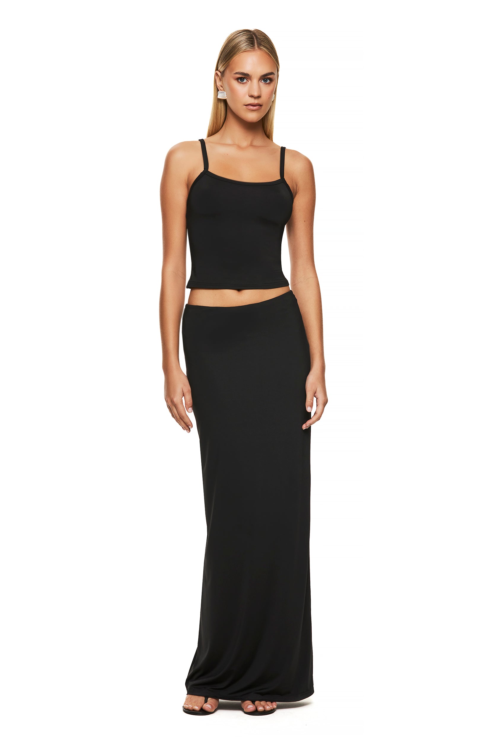 THE HENRY Black Skirt for Women - Elegant High Waist A-Line Midi Skirt for Office, Party & Casual Wear | Perfect for Work, Date Night & Everyday Outfits