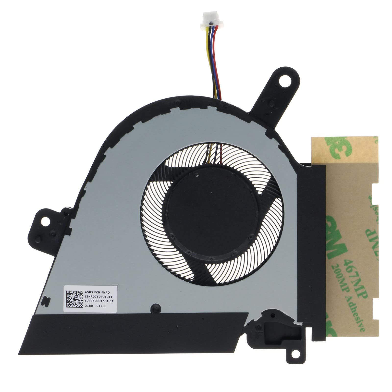 ASUS TUF Dash F15 FX516 Series Replacement Left CPU Cooling Fan - Compatible with FX516P/FX516PC/FX516PE/FX516PM/FX516PR Models - Perfect for Gaming Laptop Repair & Maintenance