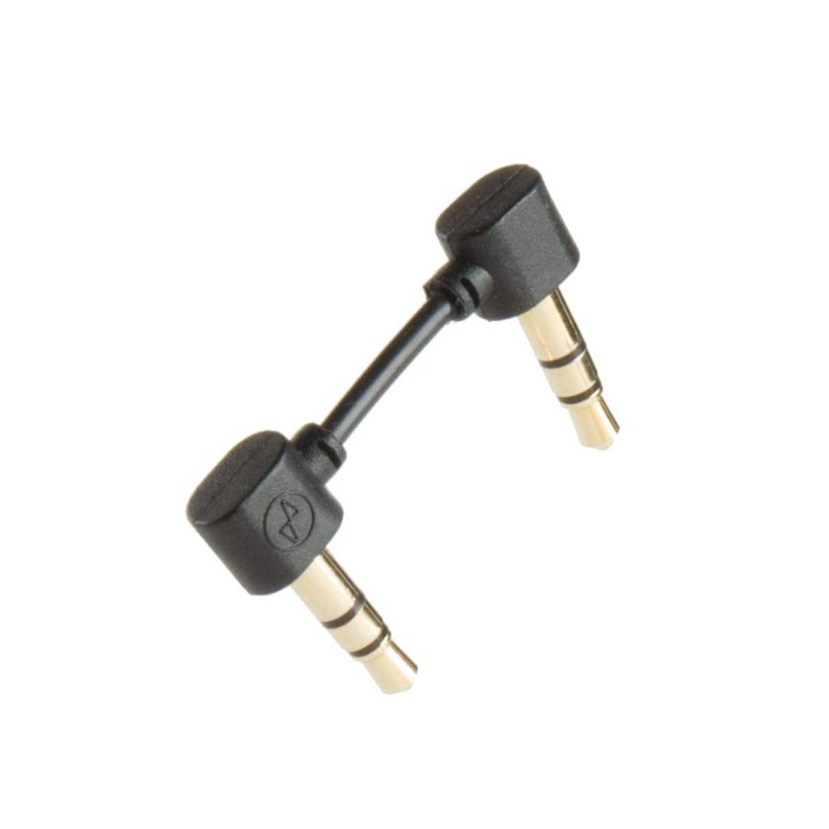 JDS Labs Ultra Short 3.5mm Audio Cable - 3cm High-Quality Aux Cord for Headphones, Speakers & Mobile Devices - Perfect for Tight Spaces & Portable Audio Setups