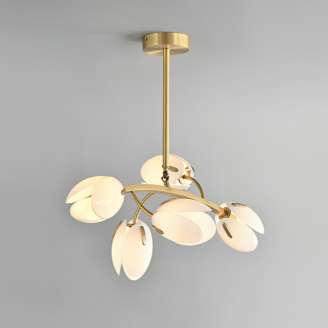Belluno Crystal Chandelier - Elegant Modern Ceiling Light Fixture for Dining Room, Living Room & Bedroom - Perfect for Home Decor & Wedding Venues