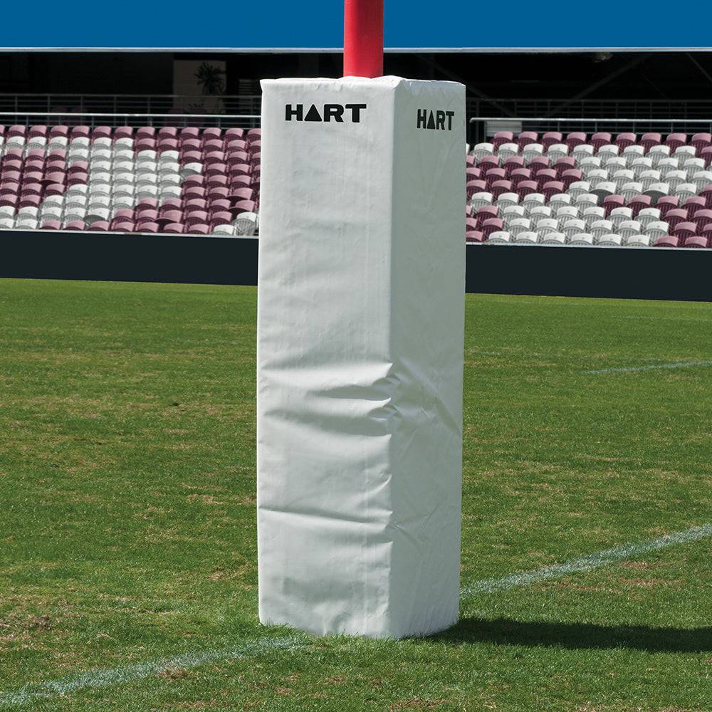 HART Square Rugby Post Pads - 50cm (Set of 4) - High-Density Foam Padding for Rugby Goal Posts - Perfect for Training, Matches & Field Safety
