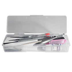 DL Manicure Pedicure Storage Case Small DL C89 - Portable Nail Tool Organizer for Home, Salon & Travel