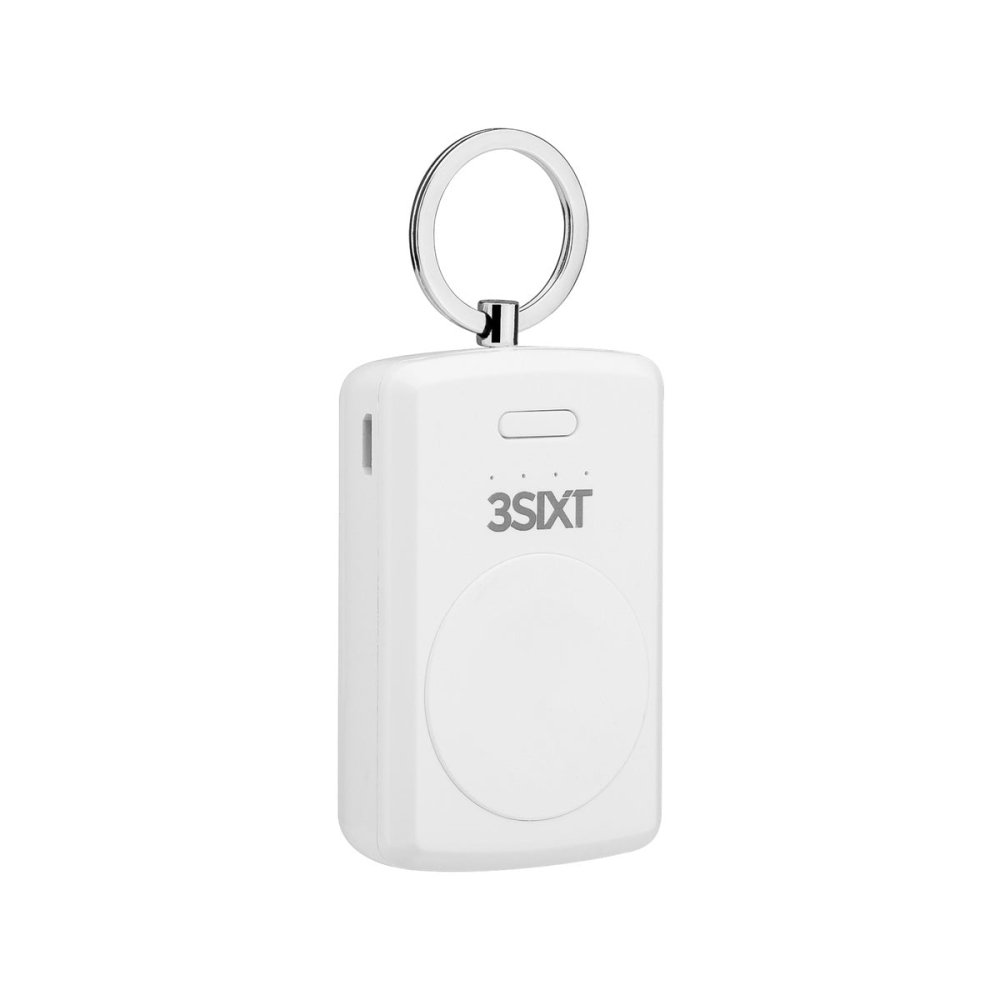 3sixT JetPak 1000mAh Apple Watch Portable Charger - Magnetic Power Bank Keychain for Apple Watch Series 9/8/7/6/SE/5/4/3/2 - Perfect for Travel, Workouts & On-the-Go Charging