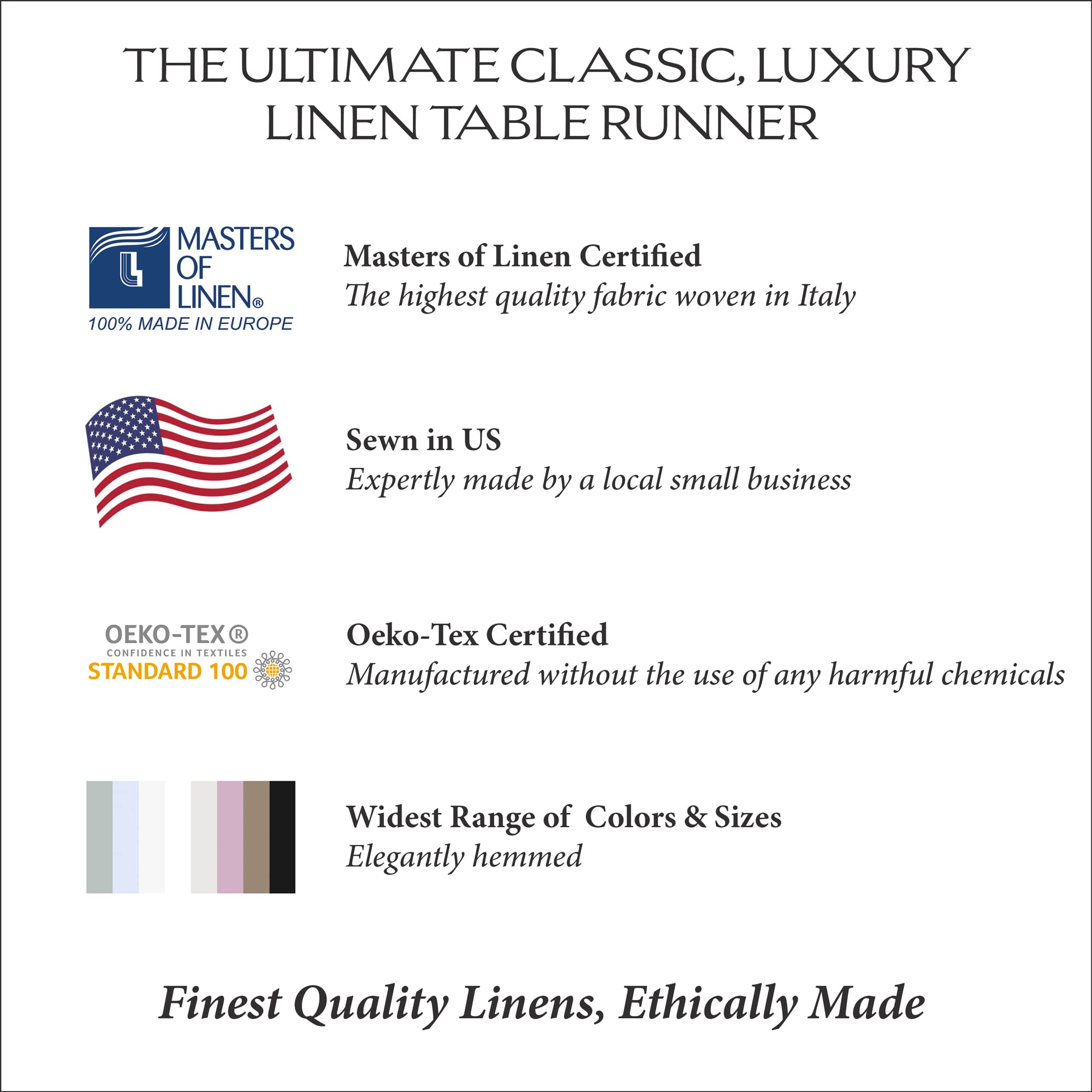 Luxury Citron Yellow Italian Linen Table Runner 14x90 - Handcrafted in USA | Perfect for Dining Tables, Weddings & Farmhouse Decor