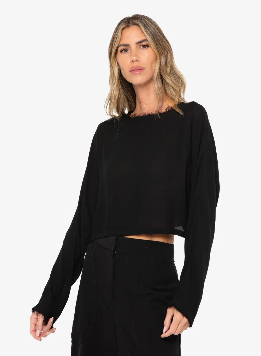 Anja Top for Women - Stylish Black Blouse for Casual & Office Wear | Perfect for Everyday Outfits & Professional Looks