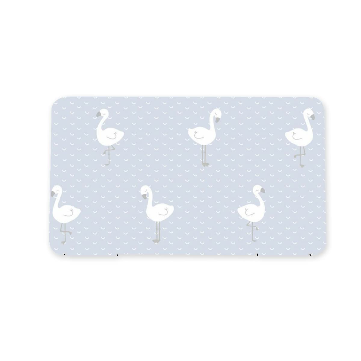 Flamingo Portable Face Mask Storage Case - Slim Plastic Dust Mask Holder with Lid for Cosmetic & Protective Masks - White Organizer Box for Travel, Home & Office Use
