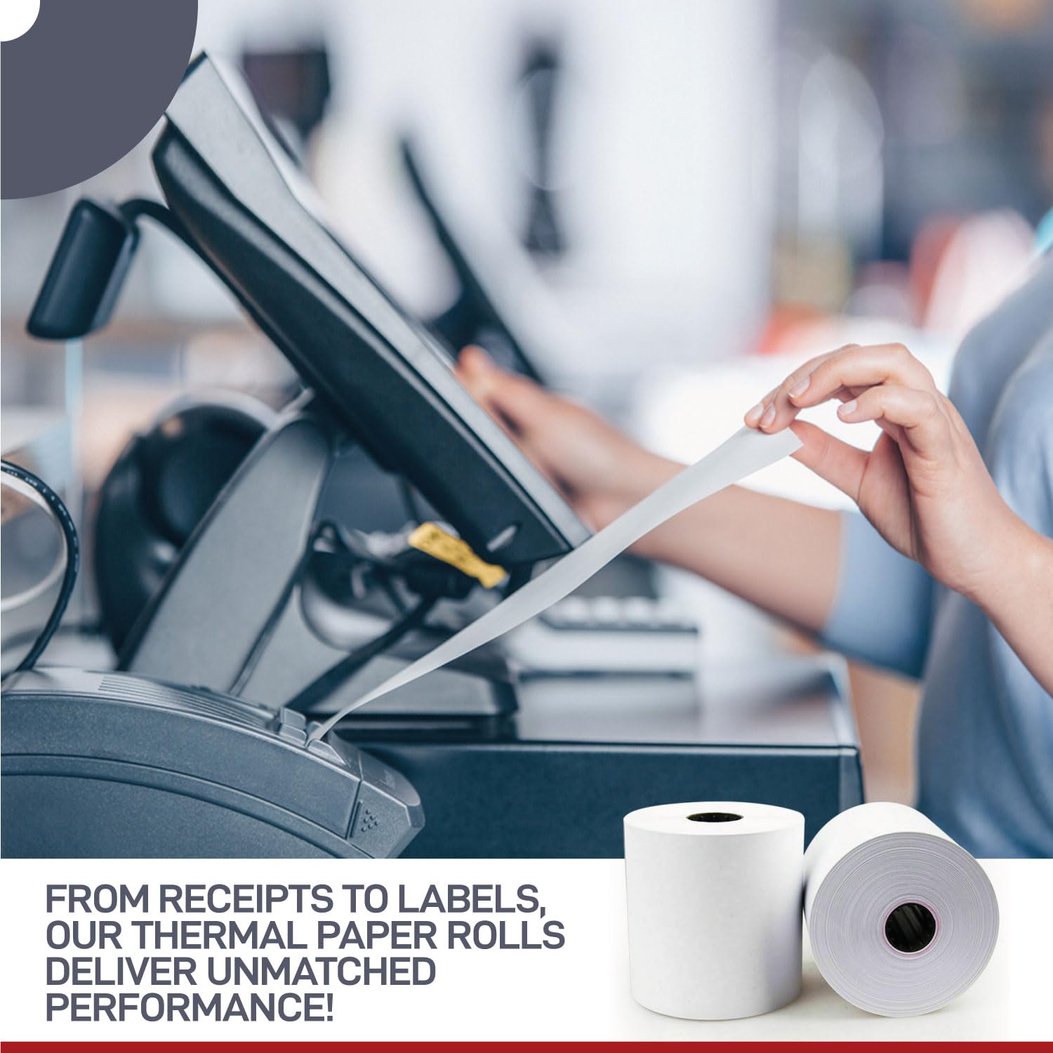 Clover Mini Receipt Paper Rolls - 10 Pack BPA Free Thermal Paper (55 GSM) for Clover Mini C300, C301, C302, C305 - Perfect for Retail Stores, Restaurants & Small Business POS Systems