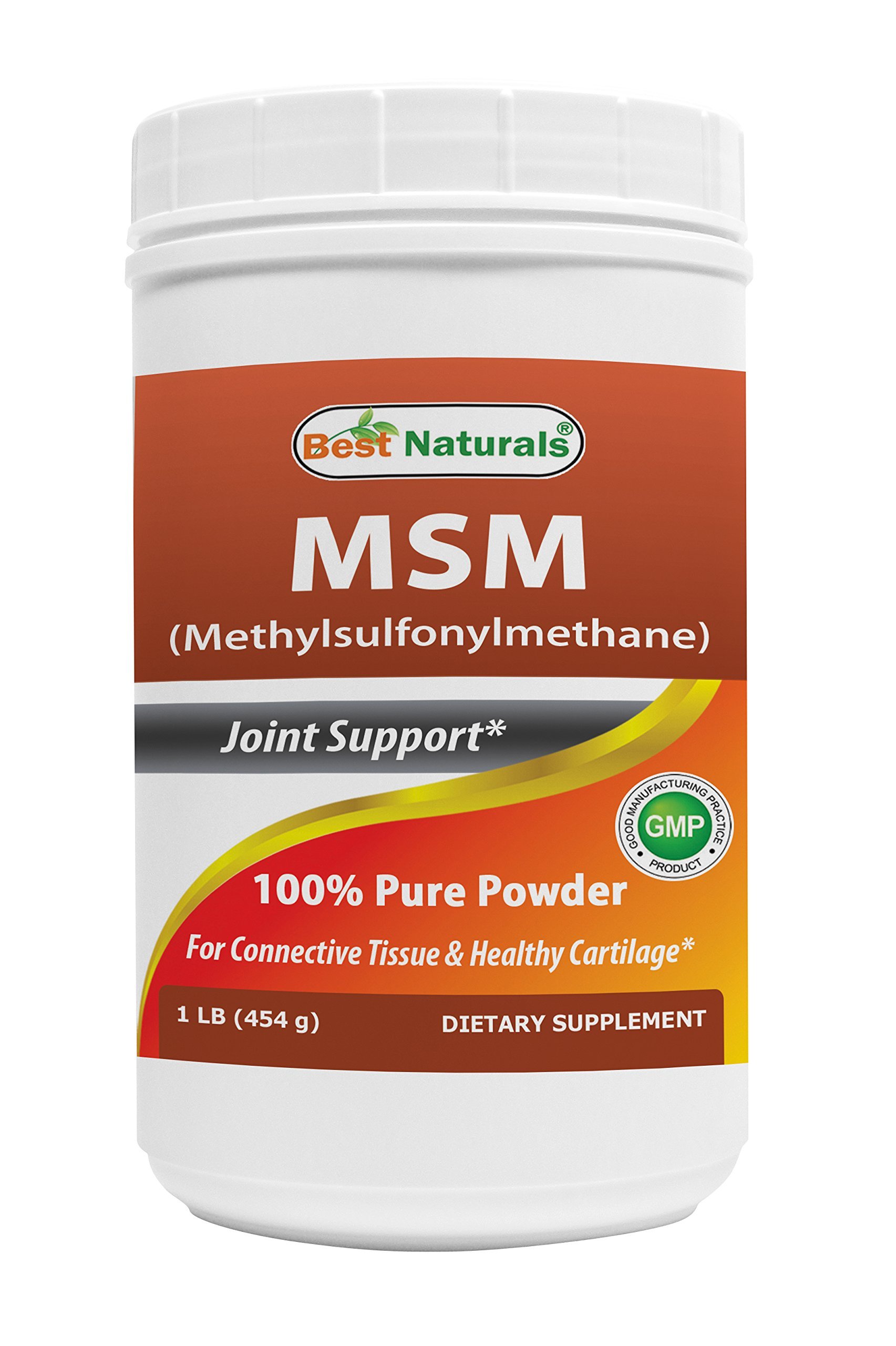 Best Naturals 100% Pure MSM Powder - 1Lb (16oz) Organic Sulfur Supplement for Joint Pain Relief, Skin Health & Detox | Dietary Supplement for Humans & Pets | Perfect for Smoothies, Drinks & Wellness Routines