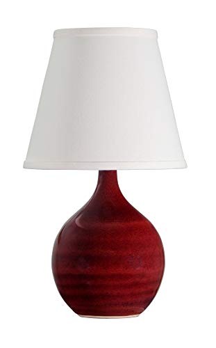 Scratchard Stoneware Table Lamp - Handcrafted Ceramic Bedside Lamp with Natural Texture for Living Room, Bedroom & Office Decor