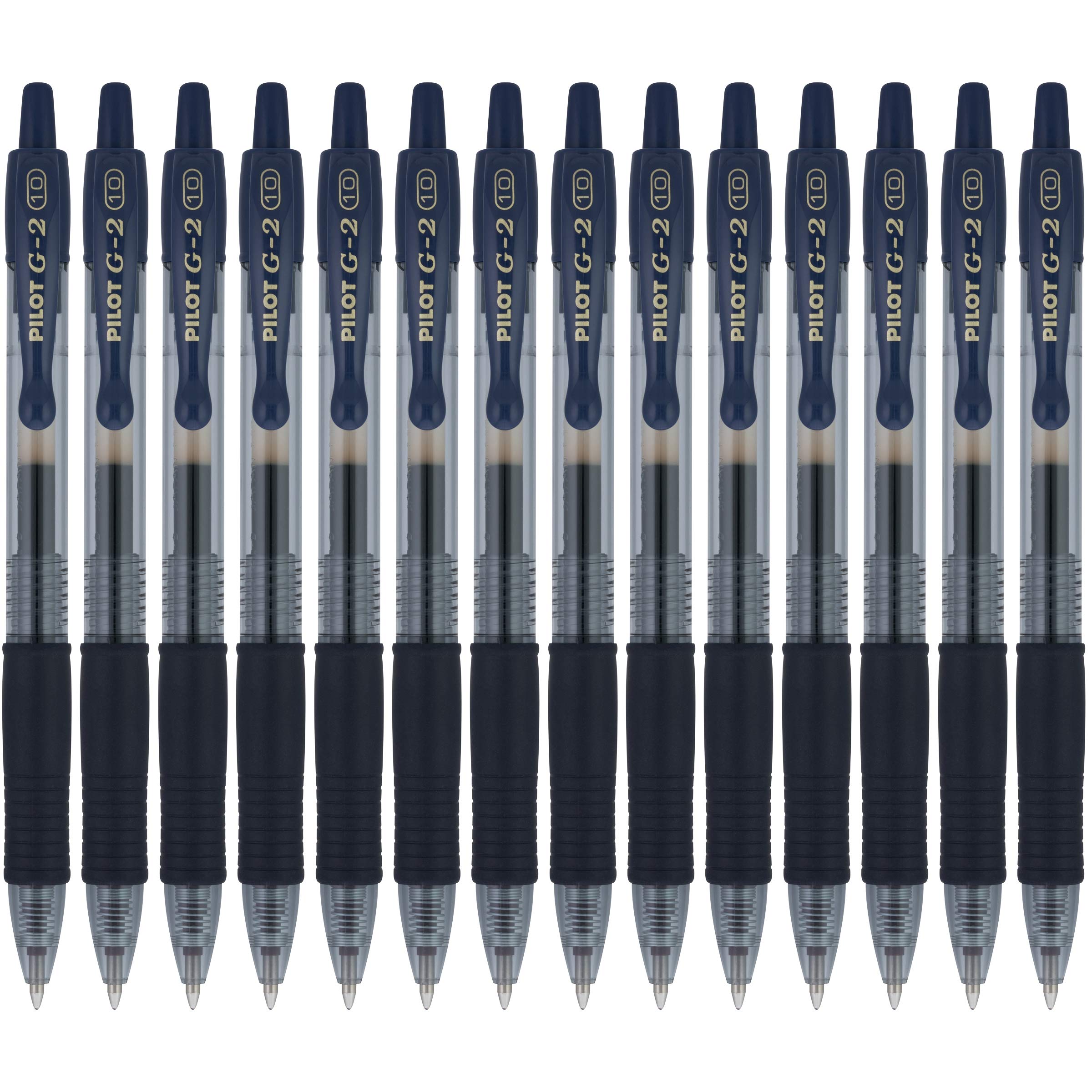 Pilot G2 Premium Gel Roller Pens 1.0mm Bold Point - 14 Pack Navy Blue Ink - Smooth Writing for Office, School & Note Taking