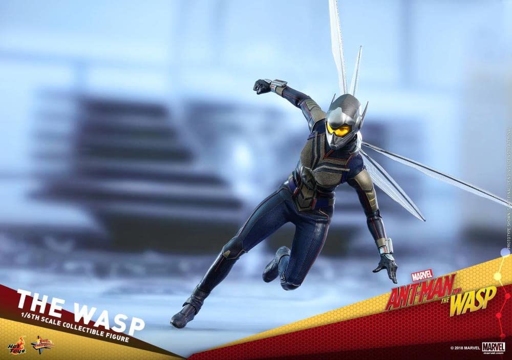 Hot Toys 1:6 Scale The Wasp Action Figure from Ant-Man and The Wasp Movie - Collectible Marvel Superhero Toy for Display & Gift Giving