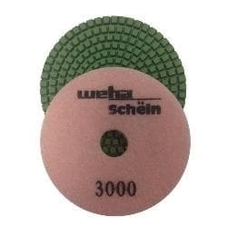 5 Inch Weha Schein Diamond Polishing Pads 3.0 mm Thick - Wet/Dry Granite, Marble, Concrete Polishing Kit for Countertops, Floors & Stone Restoration