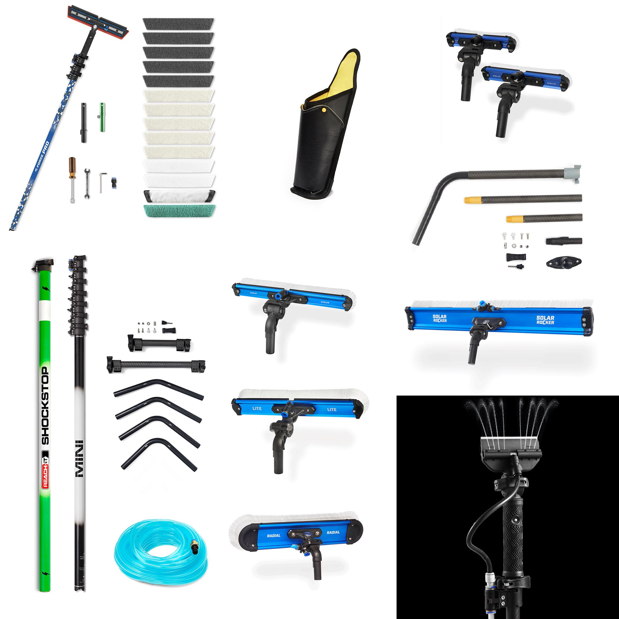 REACH Professional Extendable Pole Pack - Telescopic Pole for Cleaning, Painting & Maintenance - Perfect for High Ceilings, Walls & Hard-to-Reach Areas