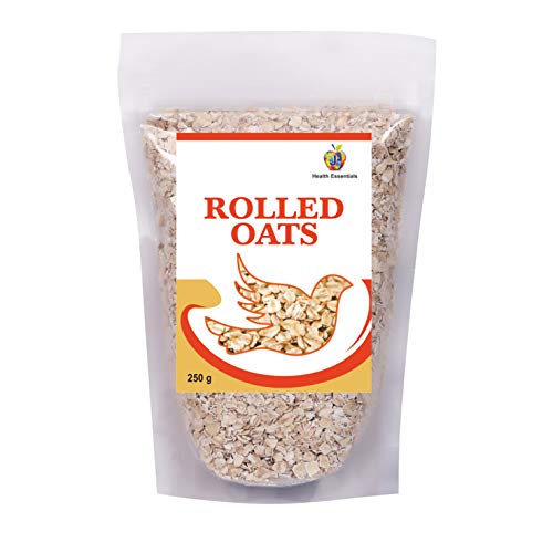 Organic Rolled Oats - High Fiber & Protein Rich Whole Grain Oatmeal (250g Pack) | Perfect for Breakfast, Baking & Healthy Snacks