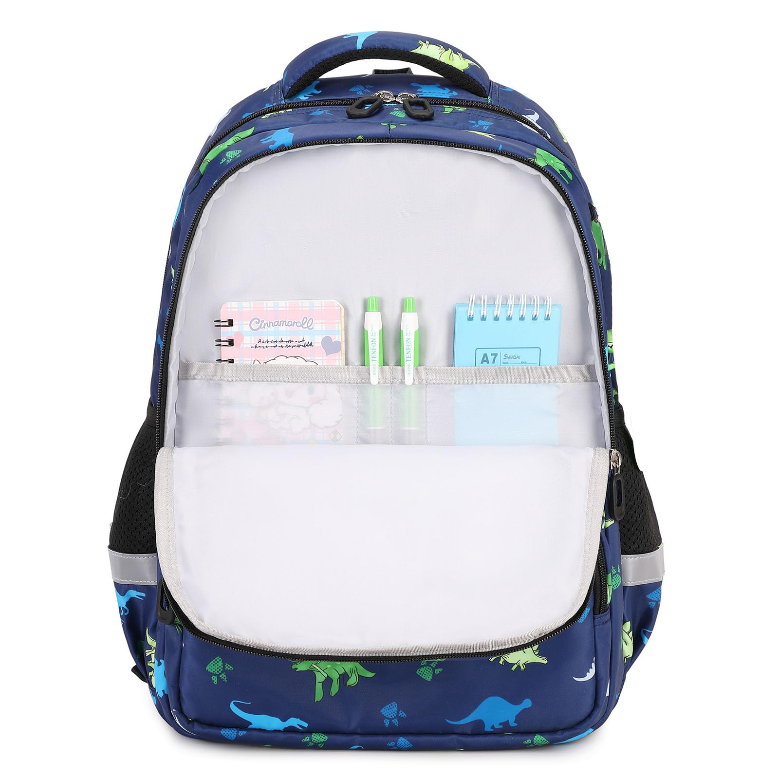 Dinosaur Backpack for Boys - Lightweight Water Resistant School Bookbag for Elementary & Kindergarten Kids - Perfect for Daily Use, Travel & Outdoor Adventures