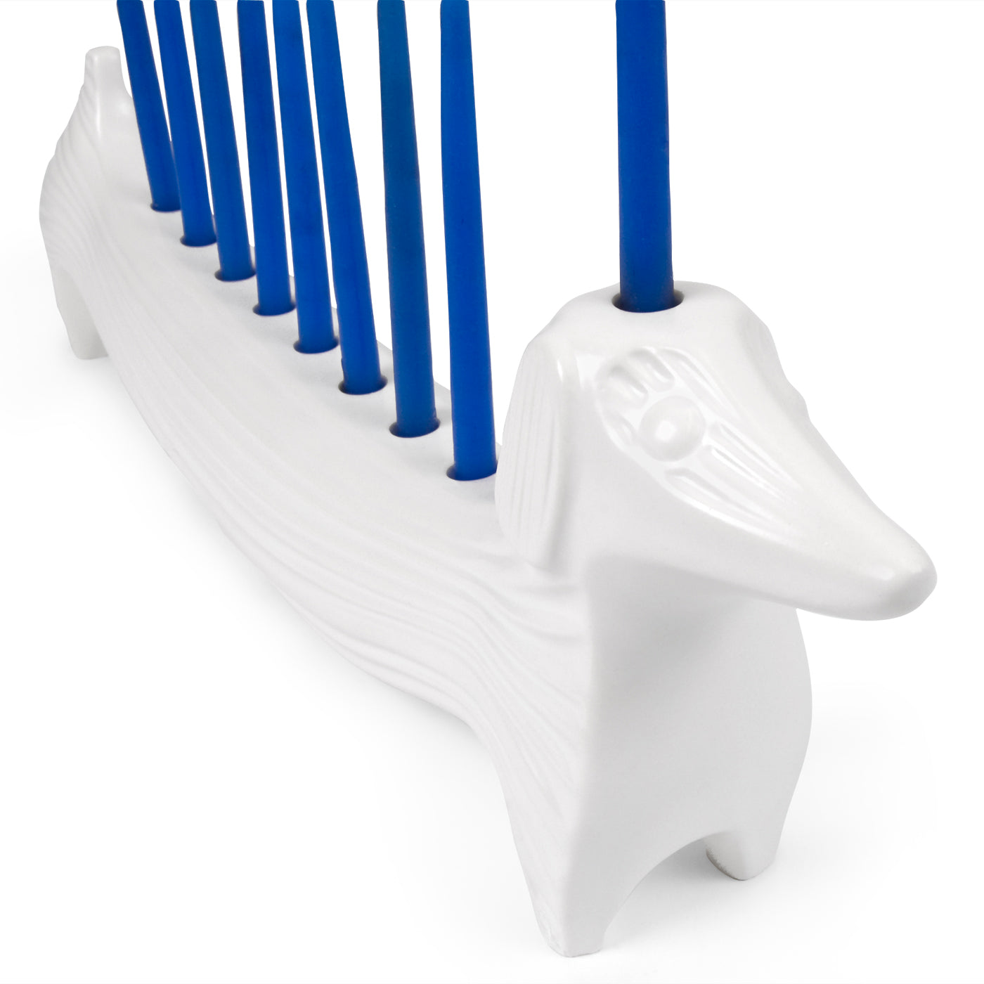 Hanukkah Dachshund Menorah - Unique Dog-Themed Candle Holder for Jewish Holidays, Home Decor & Gift Idea - Perfect for Hanukkah Celebrations & Pet Lovers