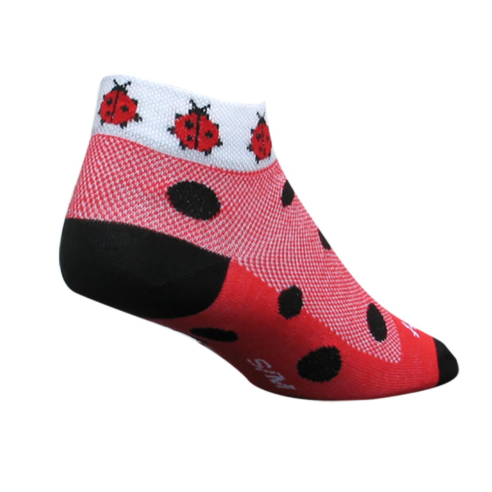 Women's Classic Lady Bug Socks - Small/Medium, Comfortable & Breathable for Everyday Wear, Workout & Casual Outfits