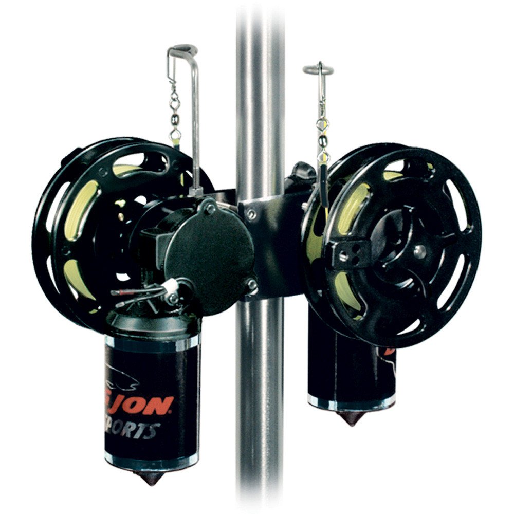 Big Jon Electric Planer Reels - Dual Remote Control Trolling Fishing Reels for Downrigger Boats | Saltwater & Freshwater Trolling, Salmon & Walleye Fishing Gear