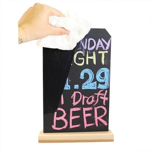 Premium Bar Top Chalkboard - 24x36 Inch Reusable Writing Surface for Restaurants, Pubs & Home Bars | Menu Board & Daily Specials Display