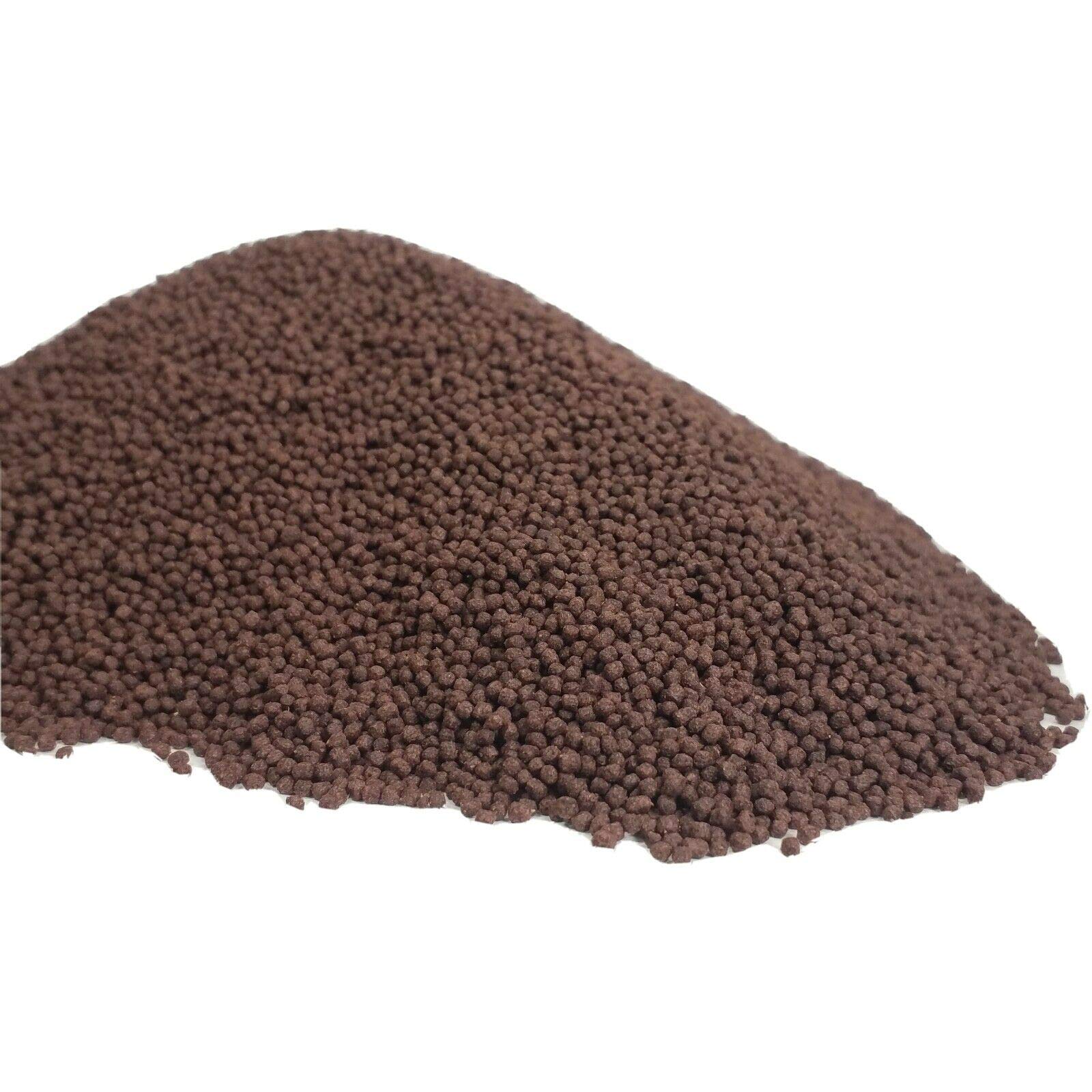 Premium 0.5-0.8mm Floating California Blackworm Fish Food Pellets with Color Enhancers & Vitamins - 10lb Bulk Aquatic Pet Food for Tropical Fish, Goldfish & Koi - Enhances Growth & Vibrant Colors