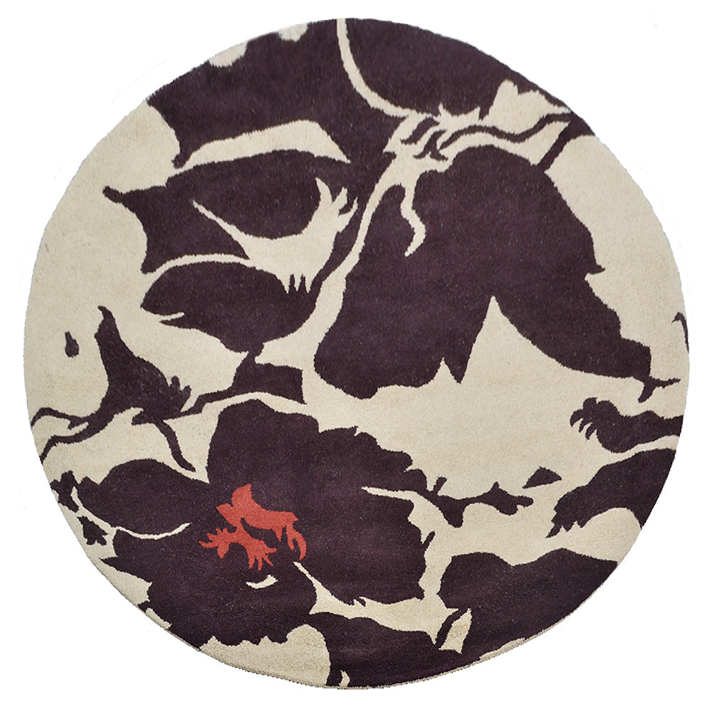 Spider Flower Hand Tufted Rug - Boho Chic Area Rug for Living Room, Bedroom & Nursery - Soft Non-Slip Floor Mat for Home Decor