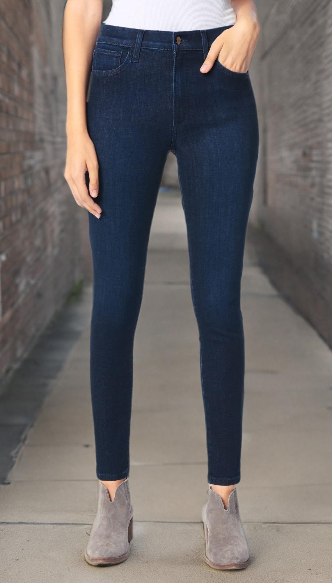 Joe's Jeans Women's The Charlie High Rise Skinny Jeans - Stretch Denim Pants for Casual Wear & Night Out