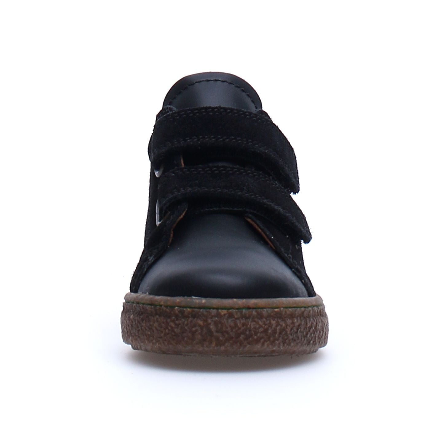 Naturino Boys & Girls Albus VL Nappa Suede Sneakers - Black | Comfortable Kids Casual Shoes for School & Play
