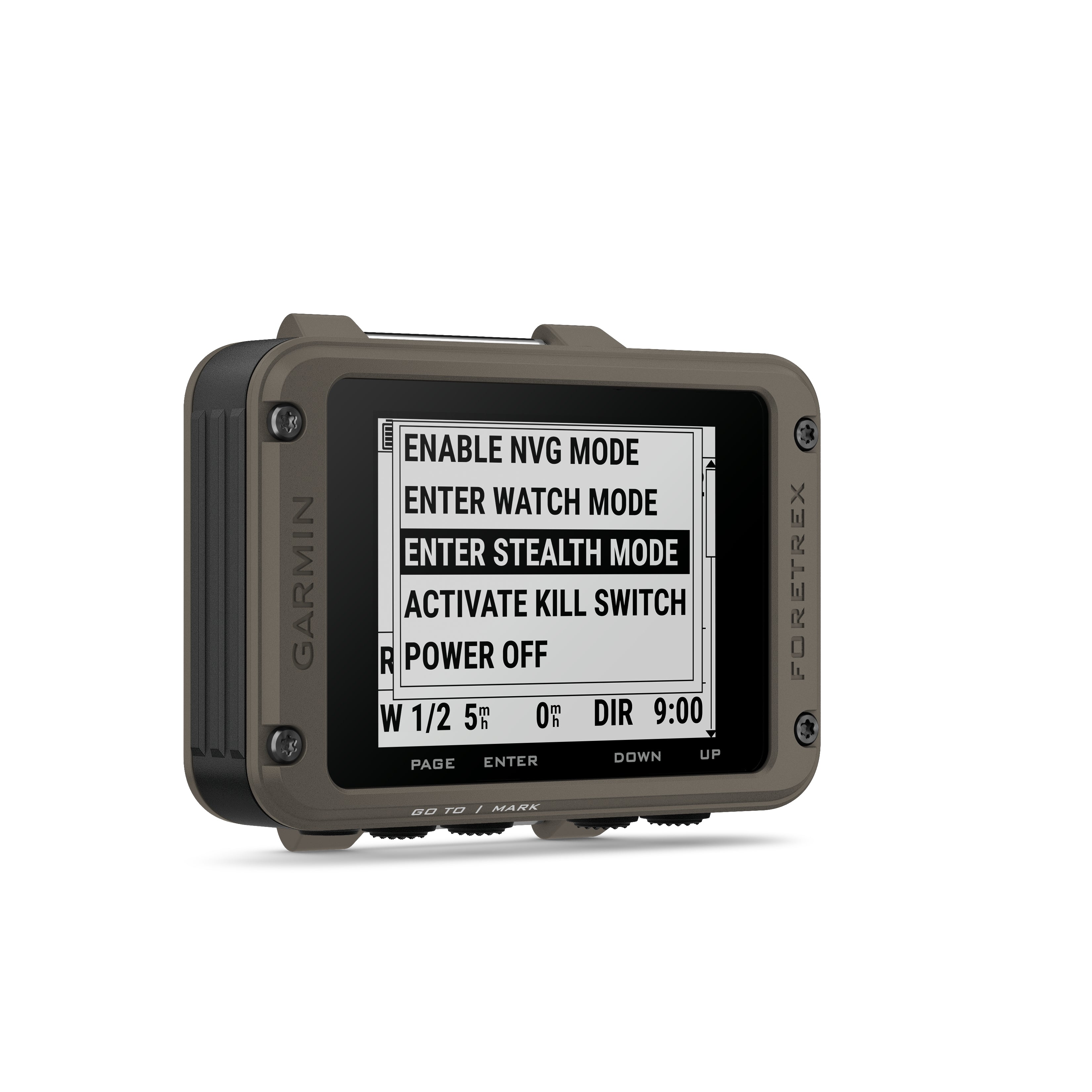 Garmin Foretrex 901 Military GPS Navigator - Waterproof Hiking & Tactical Watch with NVG Compatibility for Outdoor Adventures & Night Operations