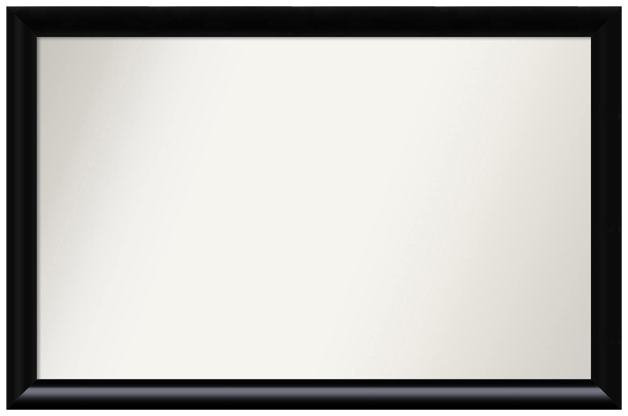 Amanti Art Custom Wall Mirror - 23x35 Inches, Steinway Black Scoop Frame - Non-Beveled Bathroom Mirror - Available in Various Sizes - Perfect for Vanity, Entryway & Home Decor