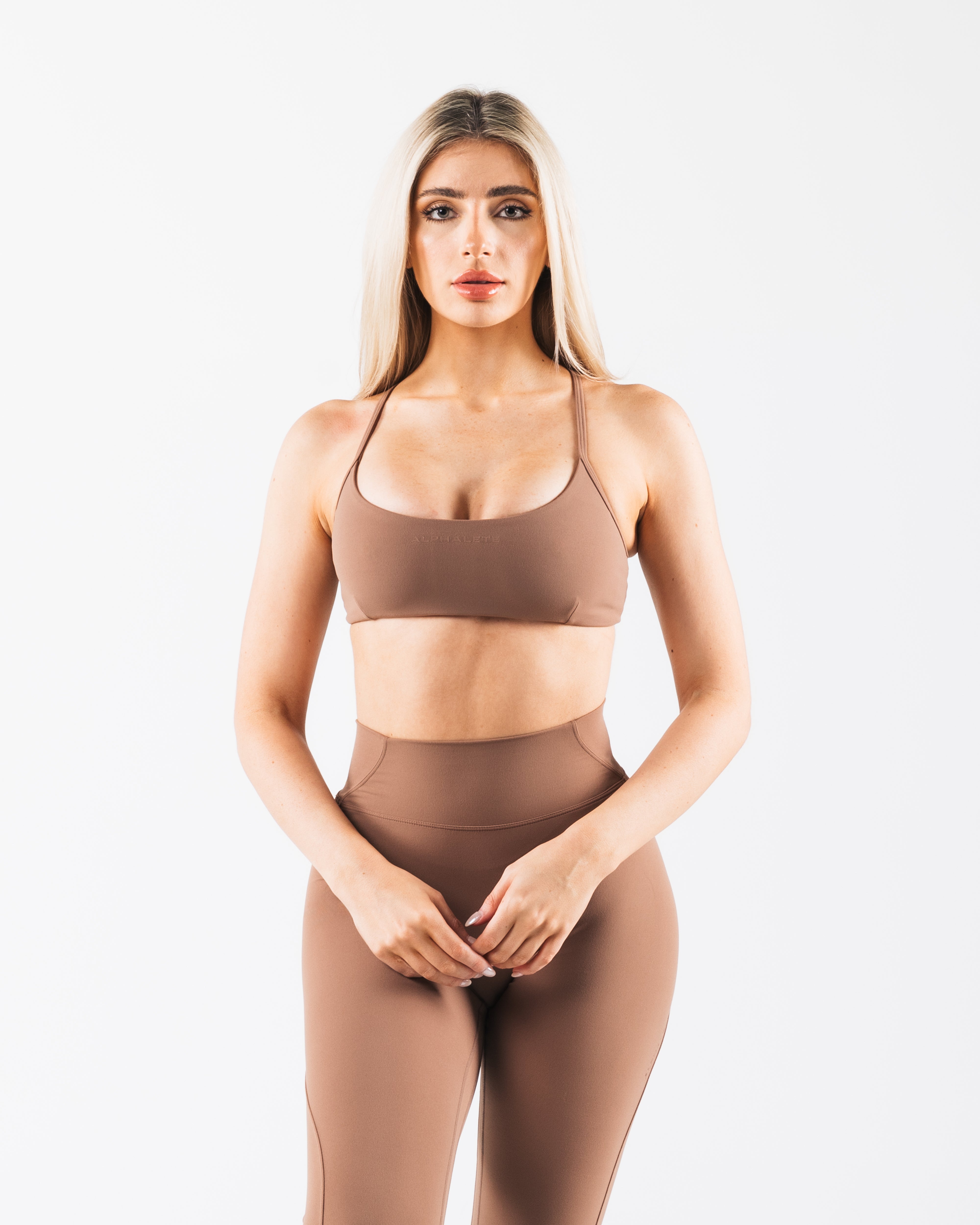 Aura 3 Strap Bra in Oak - Comfortable Adjustable Support for Everyday Wear, Workout & Yoga