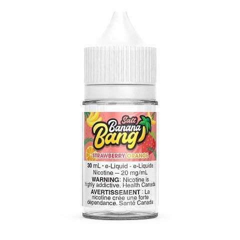 Strawberry Orange Salt Nicotine E-Liquid - Banana Bang Salt 30mL Vape Juice for Refillable Pods | Smooth Throat Hit & Intense Flavor | Perfect for On-the-Go Vaping & All-Day Use
