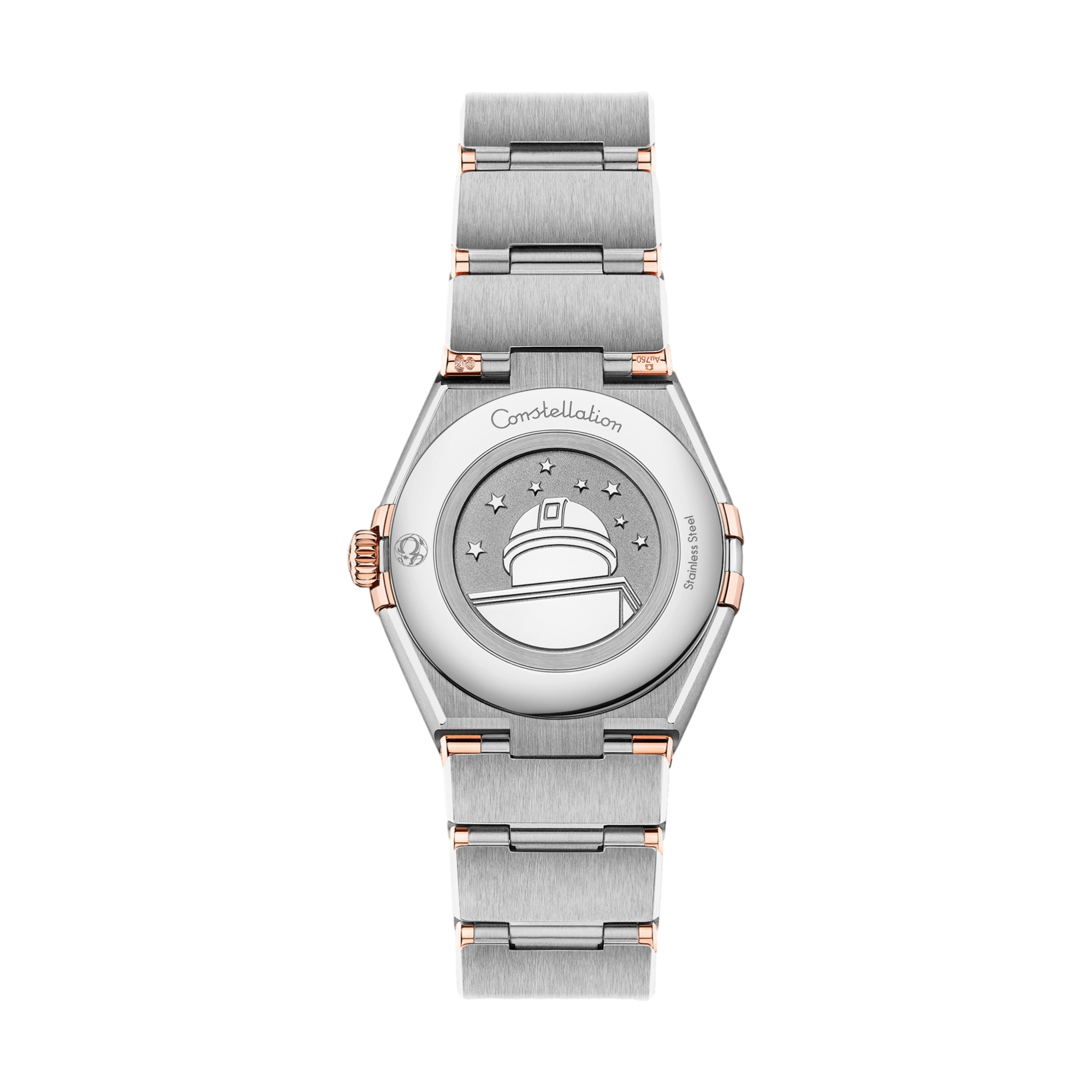Elegant 28mm Constellation Quartz Steel & Sedna™ Gold Watch with Mother of Pearl Dial - Perfect for Business Meetings & Formal Events