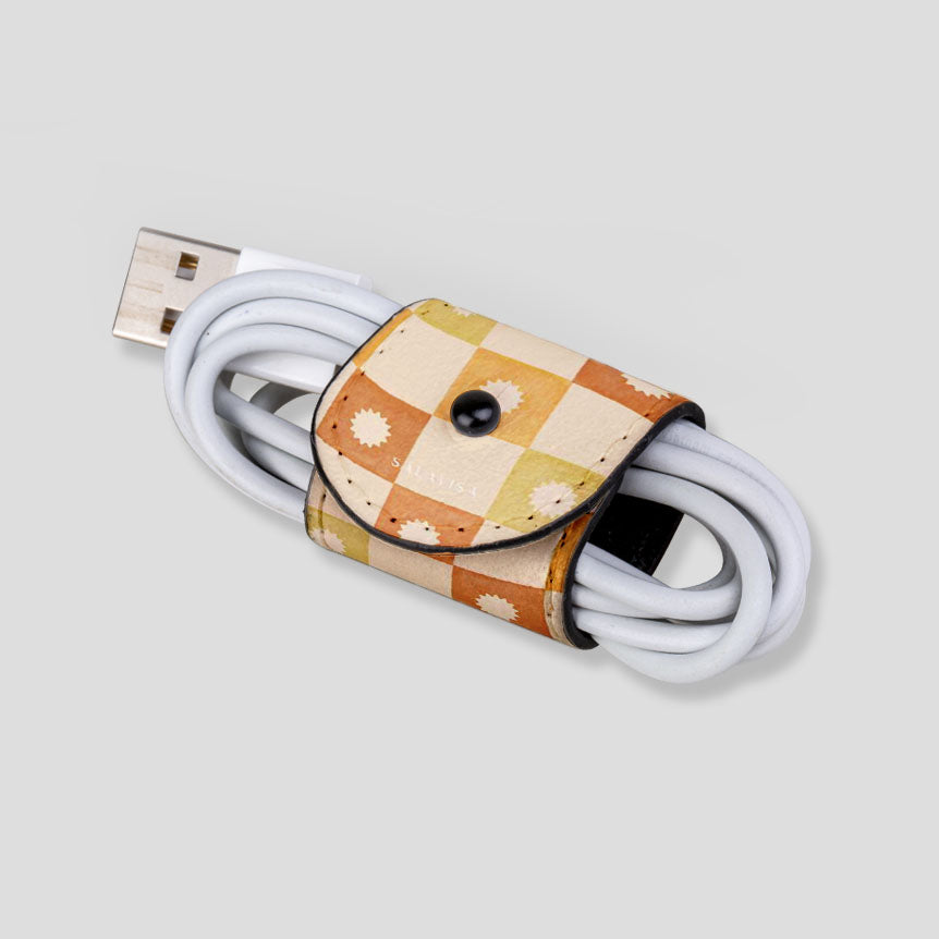 Eco-Friendly Checkered Elegance Cord Wrap - Perfect for Gift Wrapping, DIY Crafts, and Home Organization | Sustainable & Stylish Packaging Solution