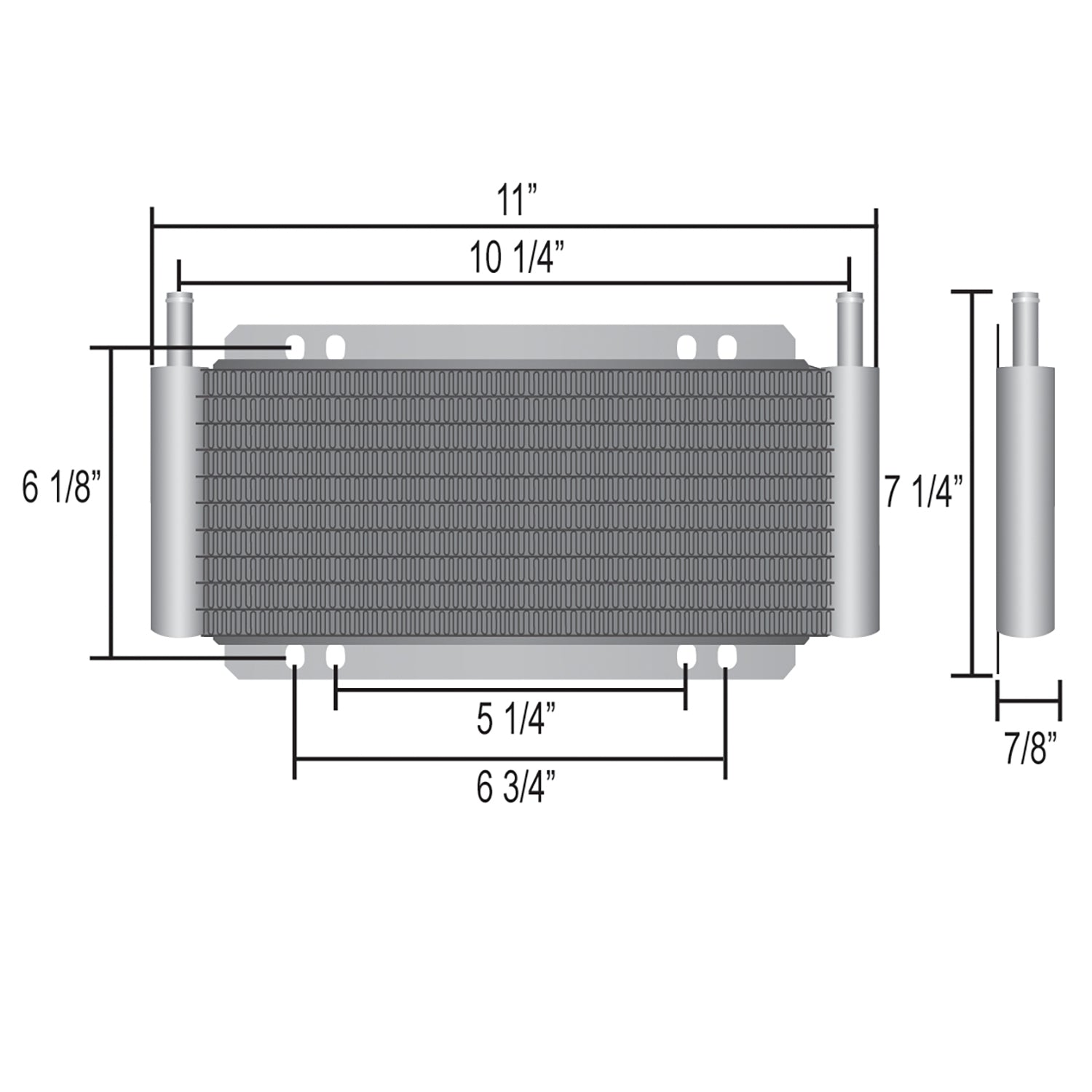 17 Row Transmission Cooler Kit with 6AN Hose Ends, Electric Fan & Thermostat Switch - Perfect for Heavy-Duty Trucks, Towing & Performance Vehicle Cooling Systems